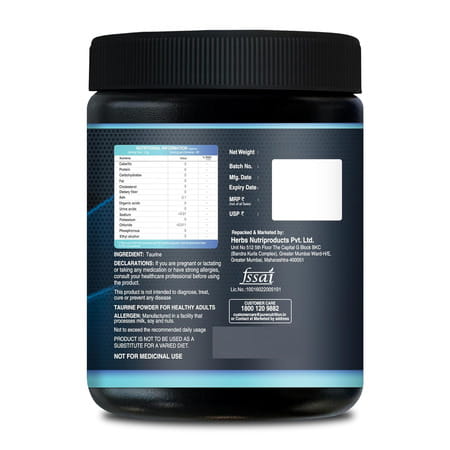 Pure Nutrition L-Taurine Powder | Amino Acid Supplement | 200g