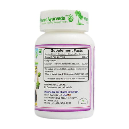 Planet Ayurveda Tribulus Power - 60 Capsules