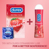 Durex Extra Thin Wild Strawberry Flavour Box Of 12 Condoms
