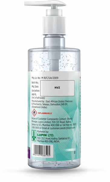 Lupisafe Alcohol Based Hand Sanitizer With Pump Bottle - 500Ml