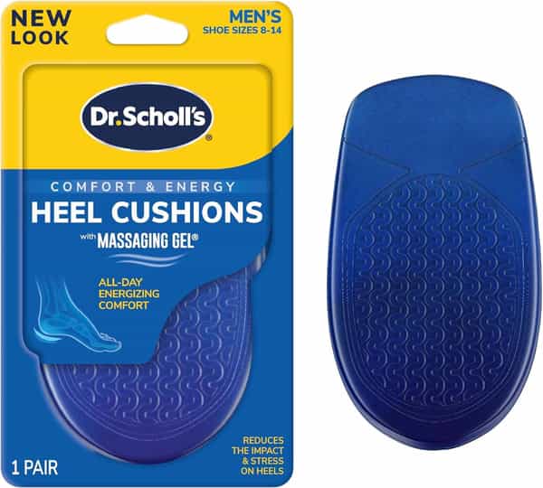 Dr. Scholl Comfort Heel Cushions For Men Size 8-13 - 1 Pair