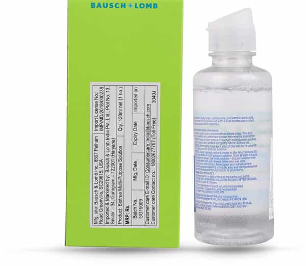 Bausch & Lomb Bio True Bottle Of 120 Ml Liquid