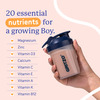 Gritzo Supermilk Growth (13+Y Boys) | 12G Protein (Double Chocolate | 400G) | Zero Refined Sugar