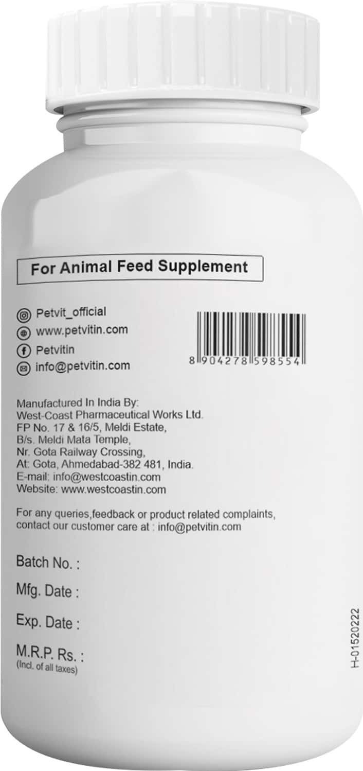 Buy PETVIT ALLERGY AID TABLETS ALL BREEDS OF DOGS & CATS 60 CHEWABLE