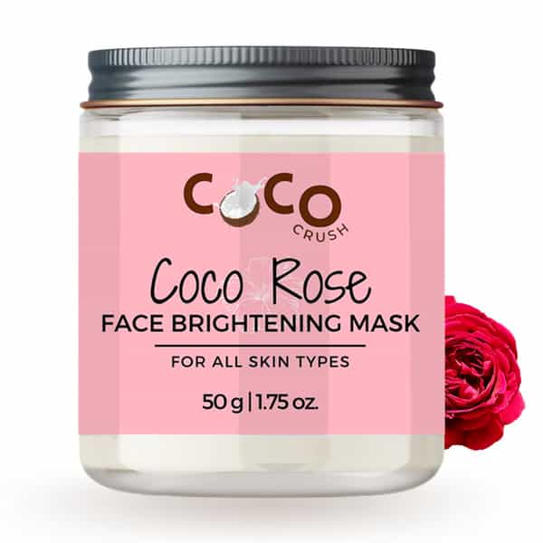 Coco Crush Coconut Rose Face Pack For Skin Lightening & Brightening - 50G