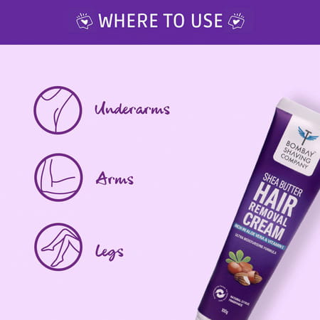 Bombay Shaving Company Women Hair Removal Combo Hair Removal Cream & Wax Strips For Dry Skin