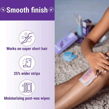 Bombay Shaving Company Women Hair Removal Combo Hair Removal Cream & Wax Strips For Dry Skin