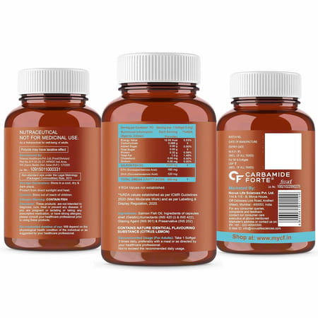 Carbamide Forte Salmon Fish Oil 1000 Mg Bottle Of 90 Softgels