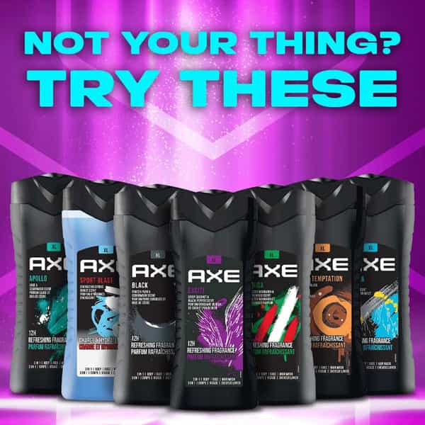 Axe Excite 3 In 1 Body | Face & Hair Wash For Men | Long-Lasting Fragrance | 400Ml