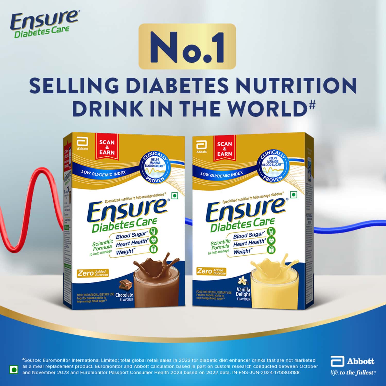 Ensure | Diabetes Care Nutrition Drink For Adults | Rich Chocolate | Box | 375 Gm