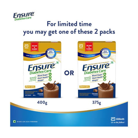 Ensure Diabetes Care Rich Chocolate Flavour Box 375 Gm