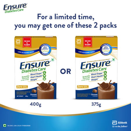 Ensure Diabetes Care Rich Chocolate Flavour Box 375 Gm