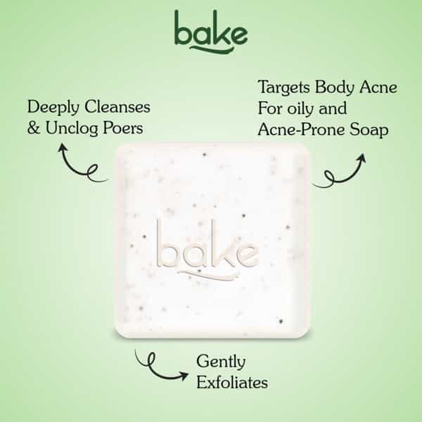 Bake 2% Salicylic Soap With Niacinamide For Body Acne & Dark Spots (Pack Of 2)