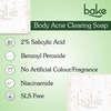 Bake 2% Salicylic Soap With Niacinamide For Body Acne & Dark Spots (Pack Of 2)