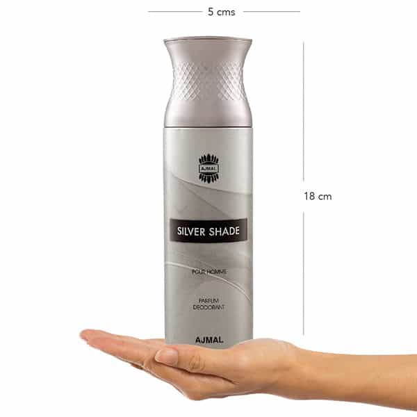Ajmal Silver Shade Deodorant Spray - For Men (200 Ml Pack Of 4) + Parfum Testers Free