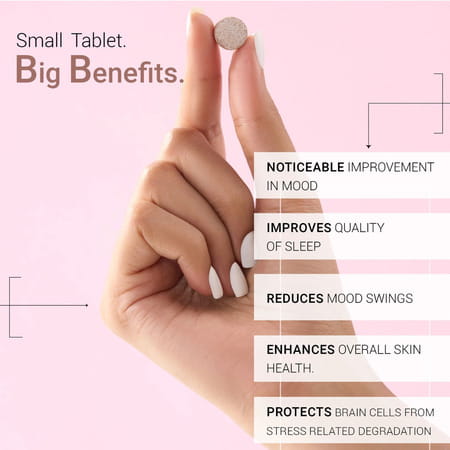 Sereko Calming Candy Tabs Plant-Based For Restful Deep Sleep,Reduce Stress & Mood Swing 10 Tablets