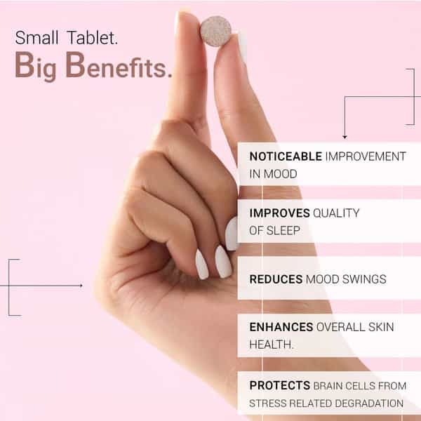 Sereko Calming Candy Tabs Plant-Based For Restful Deep Sleep | Reduce Stress & Mood Swing 10 Tablets