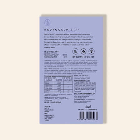 Sereko Calming Candy Tabs Plant-Based For Restful Deep Sleep,Reduce Stress & Mood Swing 10 Tablets