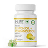 Inlife Natural Lemon Coriander Oil Capsules | Kindey Support Supplement | Veg- 60N