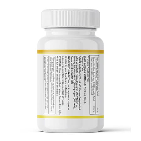 Inlife Natural Lemon Coriander Oil Capsules | Kindey Support Supplement | Veg- 60N