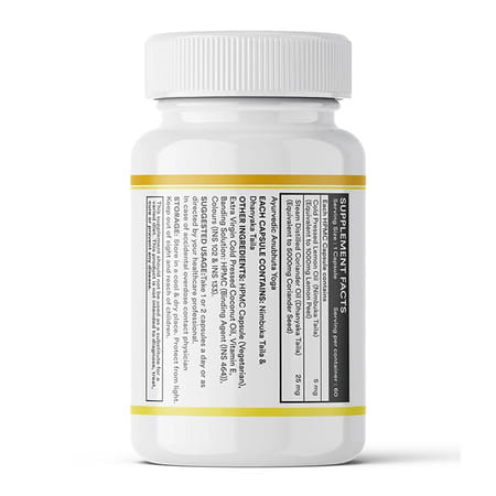 Inlife Natural Lemon Coriander Oil Capsules | Kindey Support Supplement | Veg- 60N