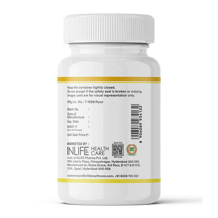 Inlife Natural Lemon Coriander Oil Capsules | Kindey Support Supplement | Veg- 60N