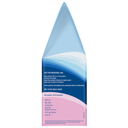 Calcimax Gummies Strawberry Flavour Sugar Free For Kids And Adults 60 Nos