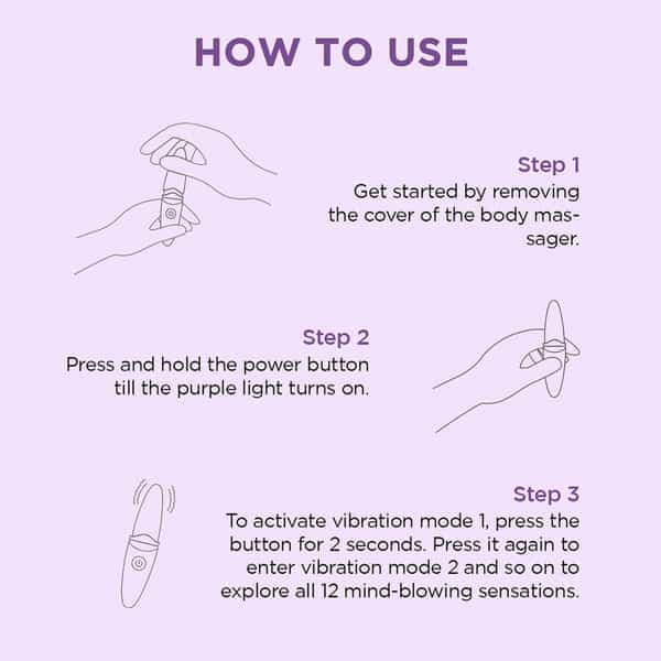 Domina Handheld Full Body Massager By Pee Safe - 1 N