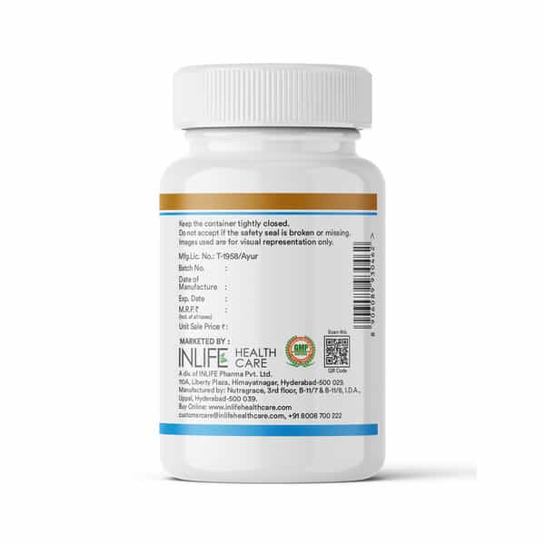 Inlife Fish Oil Capsules Omega 3 | 1000Mg | 180Mg Epa & 120Mg Dha - 60 Liquid Filled Capsules