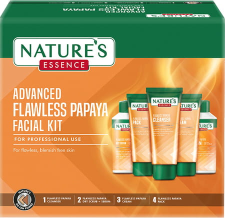 Nature'S Essence Advanced Flawless Papaya Facial Kit - 180g+100ml