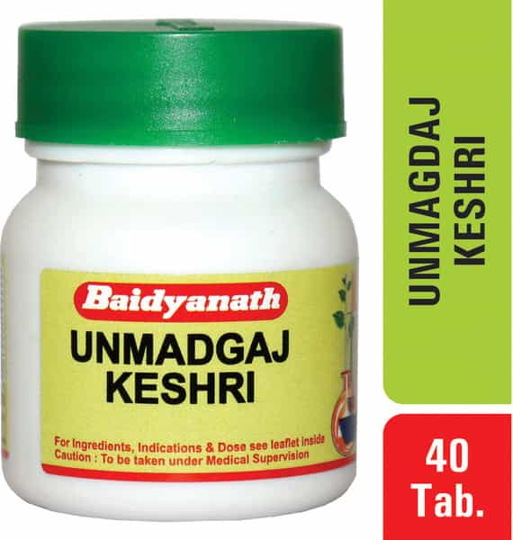 Baidyanath Asli Ayurved Unmadgaj Keshri 40 Tablets (Pack Of 2)