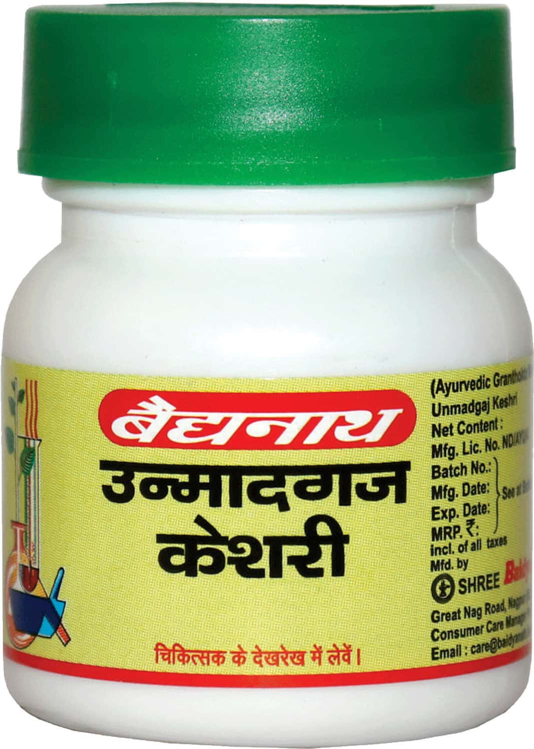 BAIDYANATH ASLI AYURVED UNMADGAJ KESHRI 40 TABLETS (PACK OF 2)