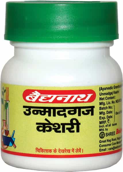 Baidyanath Asli Ayurved Unmadgaj Keshri 40 Tablets (Pack Of 2)