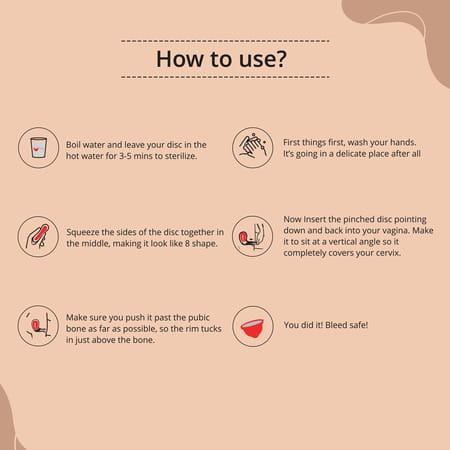 Bbold Reusable Menstrual Disc Without Stem | Supersoft | 12h Protection | Black - Small