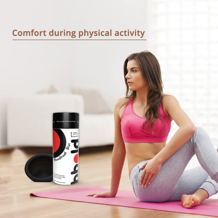 Bbold Reusable Menstrual Disc Without Stem | Supersoft | 12h Protection | Black - Small