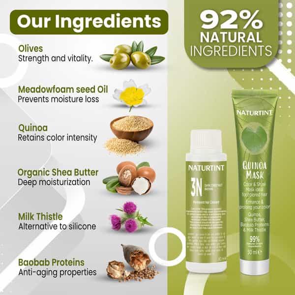 Naturtint Permanent Hair Colour 5G Light Golden Chestnut 170Ml Ammonia Free 92% Natural Ingredients