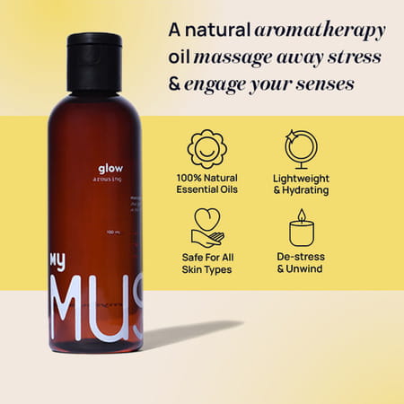 Mymuse Glow Arousing Sensual Massage Oil - With Pure Mogra (100ml)