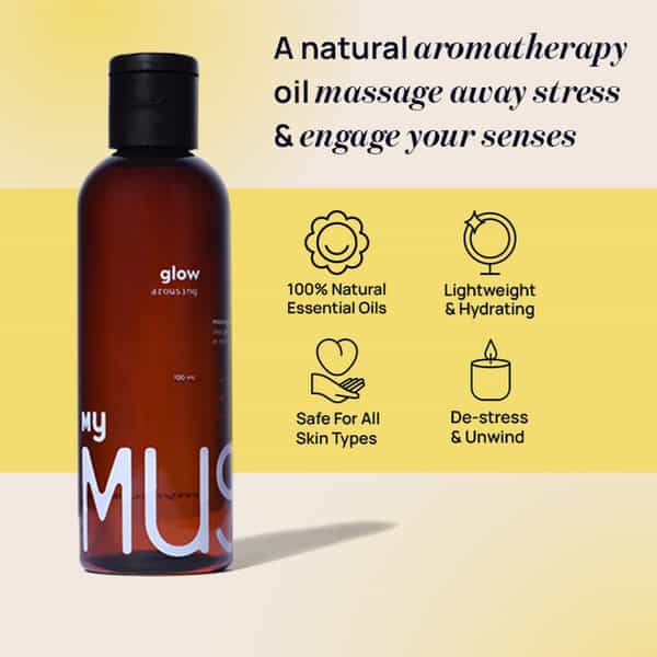 Mymuse Glow Arousing Sensual Massage Oil - With Pure Mogra (100Ml)