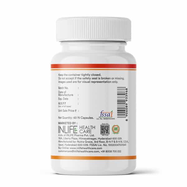 Inlife Lutein (10Mg) And Zeaxanthin (2Mg) Supplements - 60 Veg Capsules