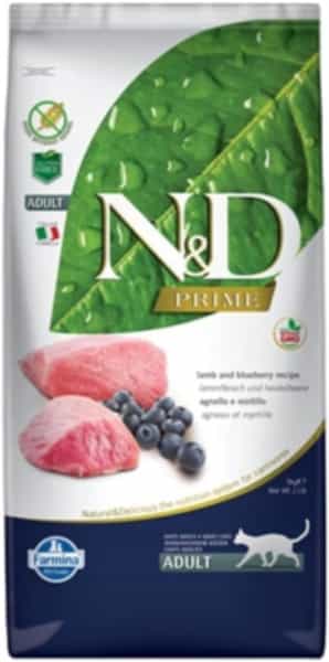 Farmina N&D Pet Foods Dry Farmina Grain Free Lamb And Blueberry Adult Cat Food | 1.5 Kg