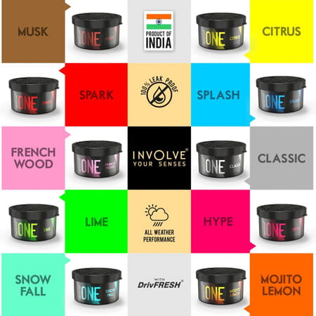 Involve One Hype Organic Car Perfume - Strong Fiber Air Freshener - Interior Car Perfume- Ione08