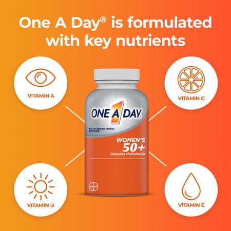 One A Day Women'S 50+ Multivitamins | 100 Count