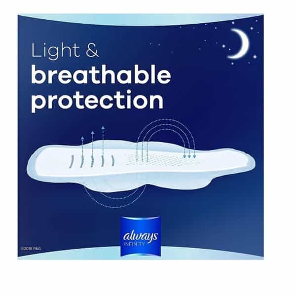 Always Infinity Pads With Wings| Extra Heavy Overnight| 24 Count (Pack Of 6)