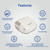 Medtech Handyneb Classic Compressor Nebulizer Compact Machine Complete Mask Kit For Adult And Child