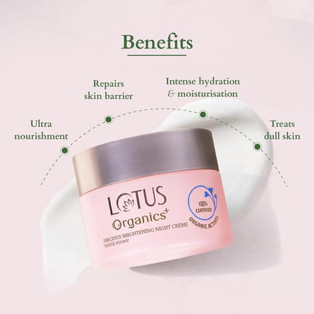 Lotus Organics+ Precious Brightening Night Cream 30g