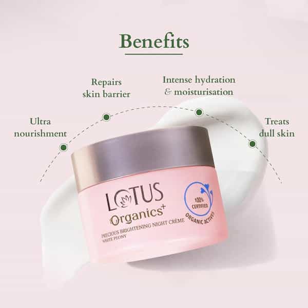 Lotus Organics+ Precious Brightening Night Cream 30G