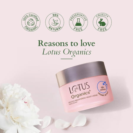 Lotus Organics+ Precious Brightening Night Cream 30g