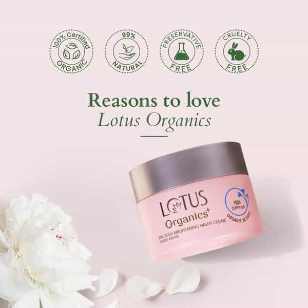 Lotus Organics+ Precious Brightening Night Cream 30G