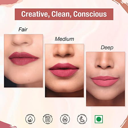 Tnw -The Natural Wash Matte Velvet Longstay Liquid Lipstick Mini With Macadamia Oil - 07