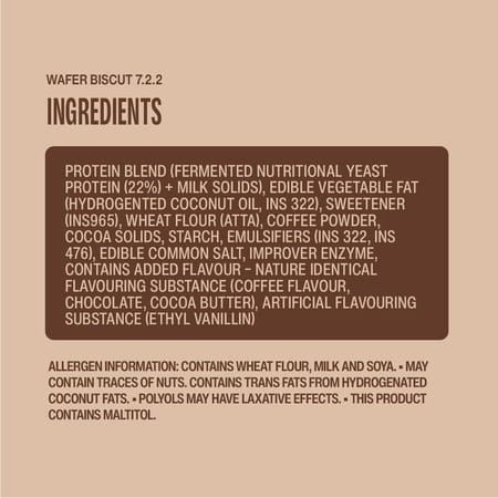 Superyou Coffee Protein Wafer Bars (Pack Of 10)|10G Protein | 3G Fiber | No Added Sugar